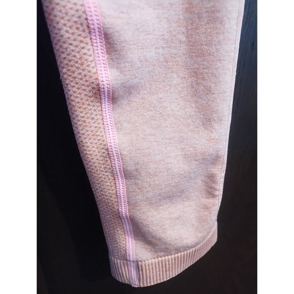 Gymshark dry Women’s small coral orange peach leggings active workout 26 x 27 - Picture 4 of 11